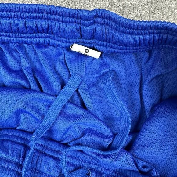 Nike Dri-Fit Basketball Shorts Mens XL Blue Knit Activewear Y2K Athletic Sports - Picture 5 of 8
